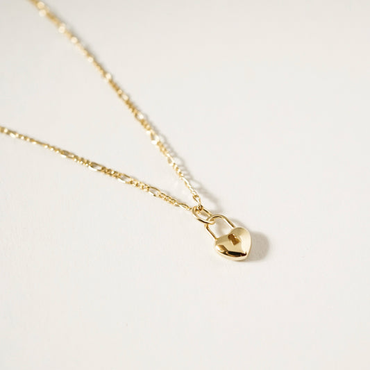Lock & Heart Necklace