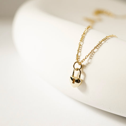 Lock & Heart Necklace