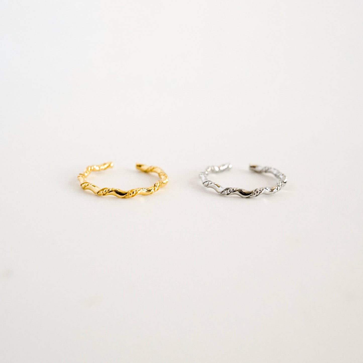 Twisted Thin Ring | Stackable Ring Set