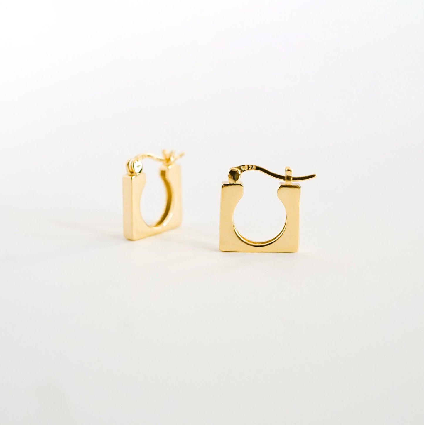 Harper Square Hoop Earrings
