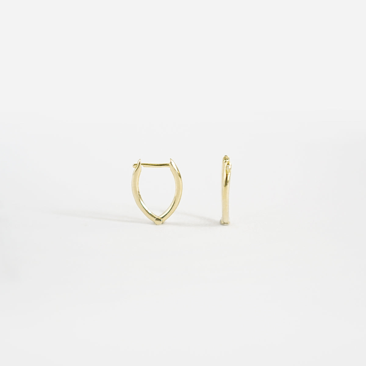 V Dainty Hoop Earrings