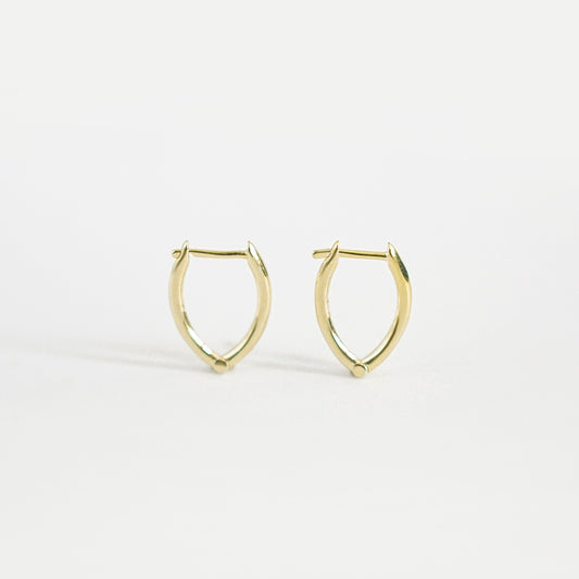 V Dainty Hoop Earrings