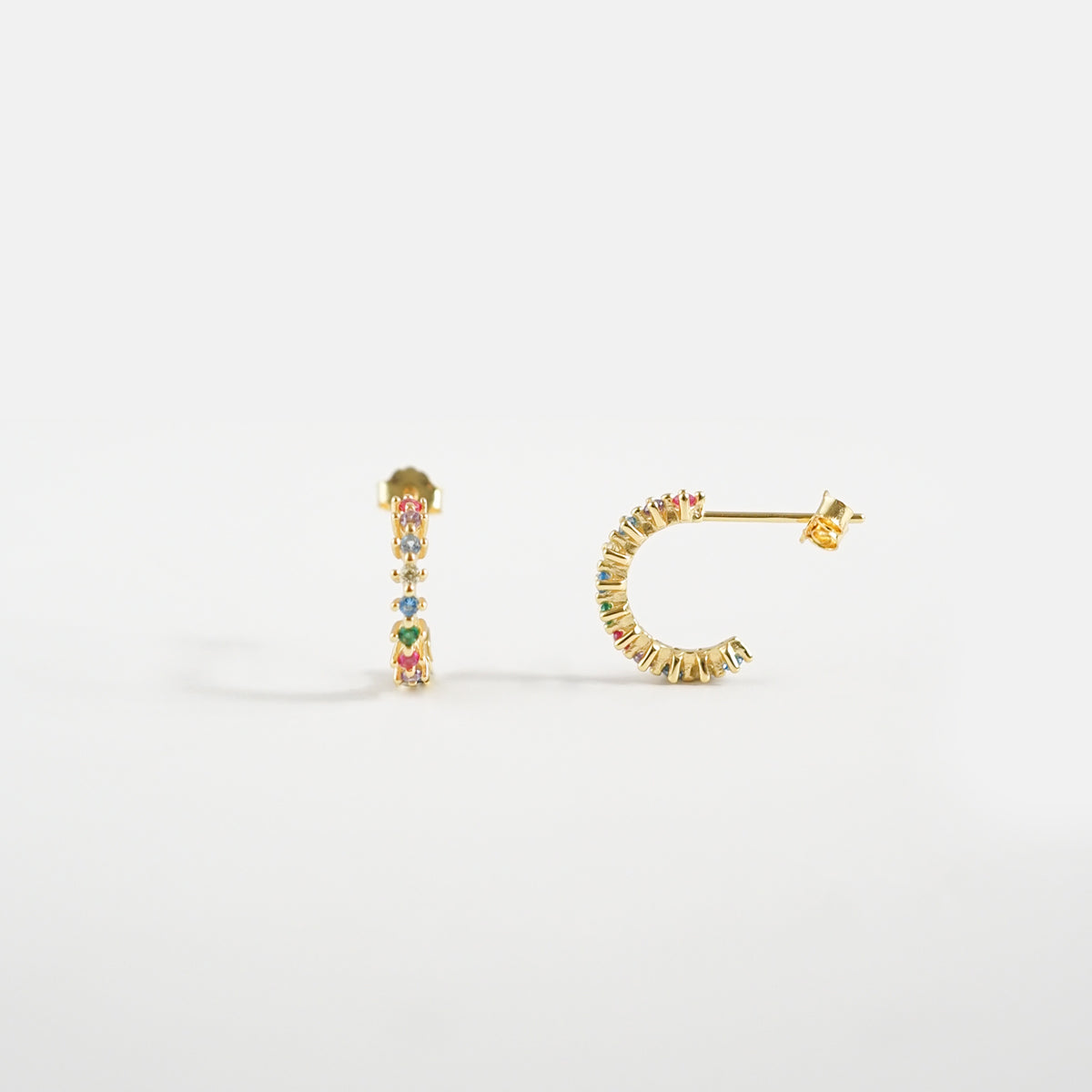 Merri Rainbow Hoop Earrings