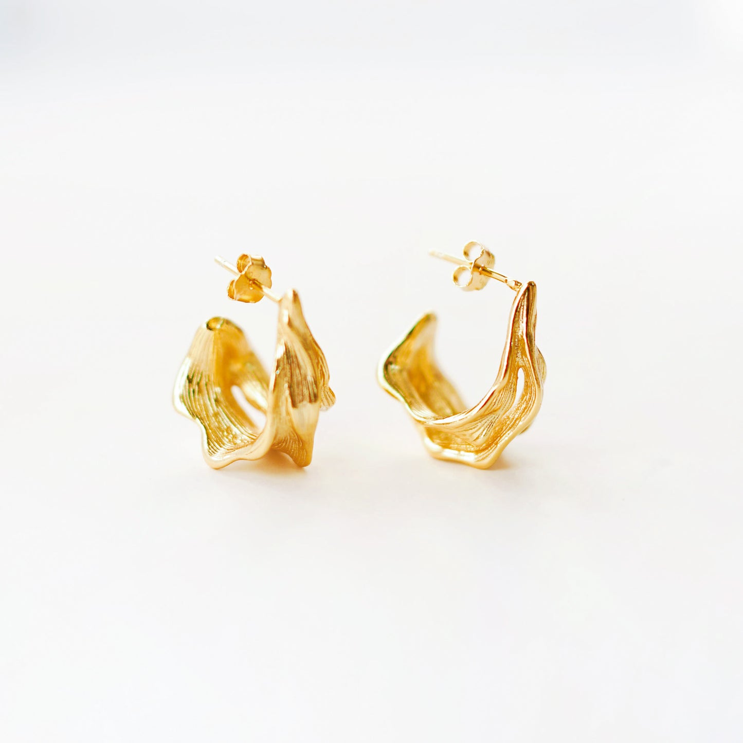 Petal Hoop Earrings (Pre-order)