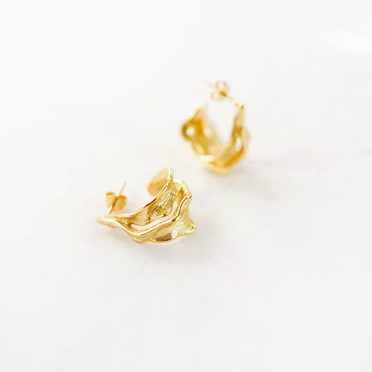 Petal Hoop Earrings (Pre-order)