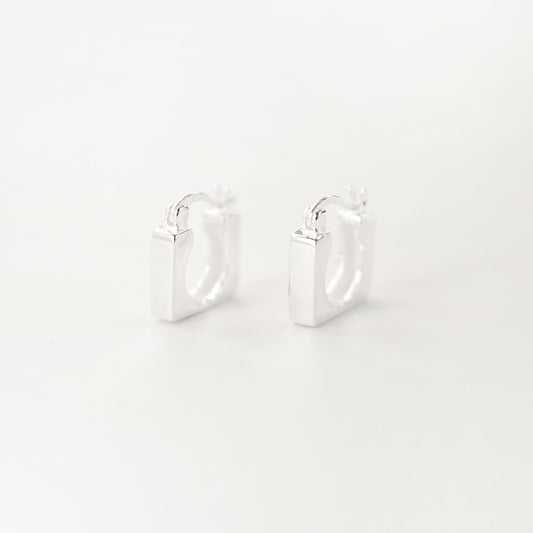 Harper Square Hoop Earrings
