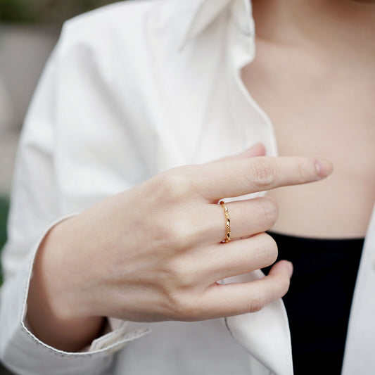 Twisted Thin Ring | Stackable Ring Set