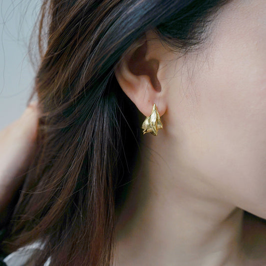 Petal Hoop Earrings (Pre-order)