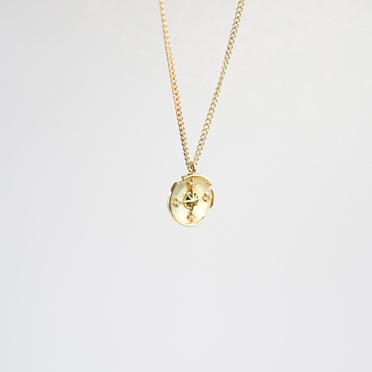 Jasmine Round Pendant Necklace