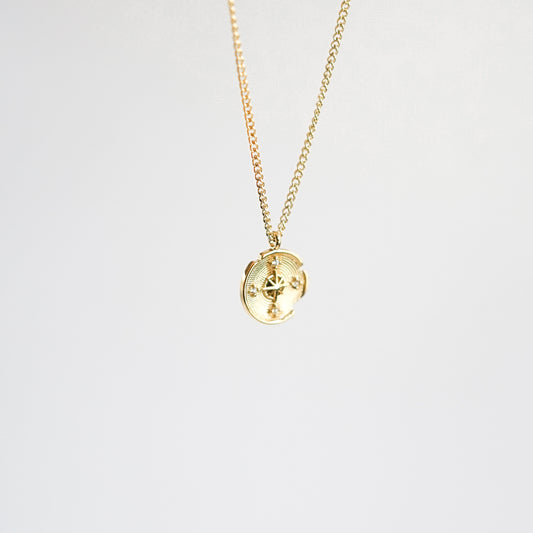 Jasmine Round Pendant Necklace