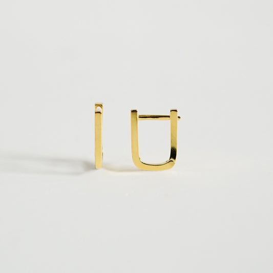 Mini Rectangular Hoop Earrings