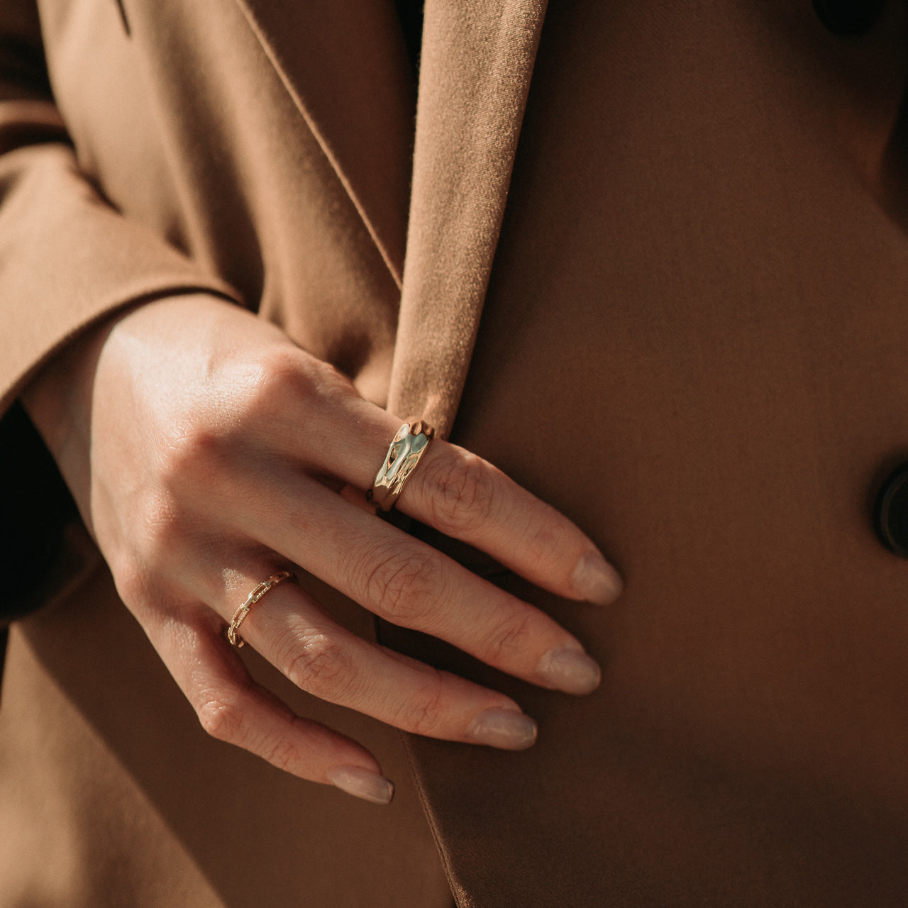 Moon Hug Ring
