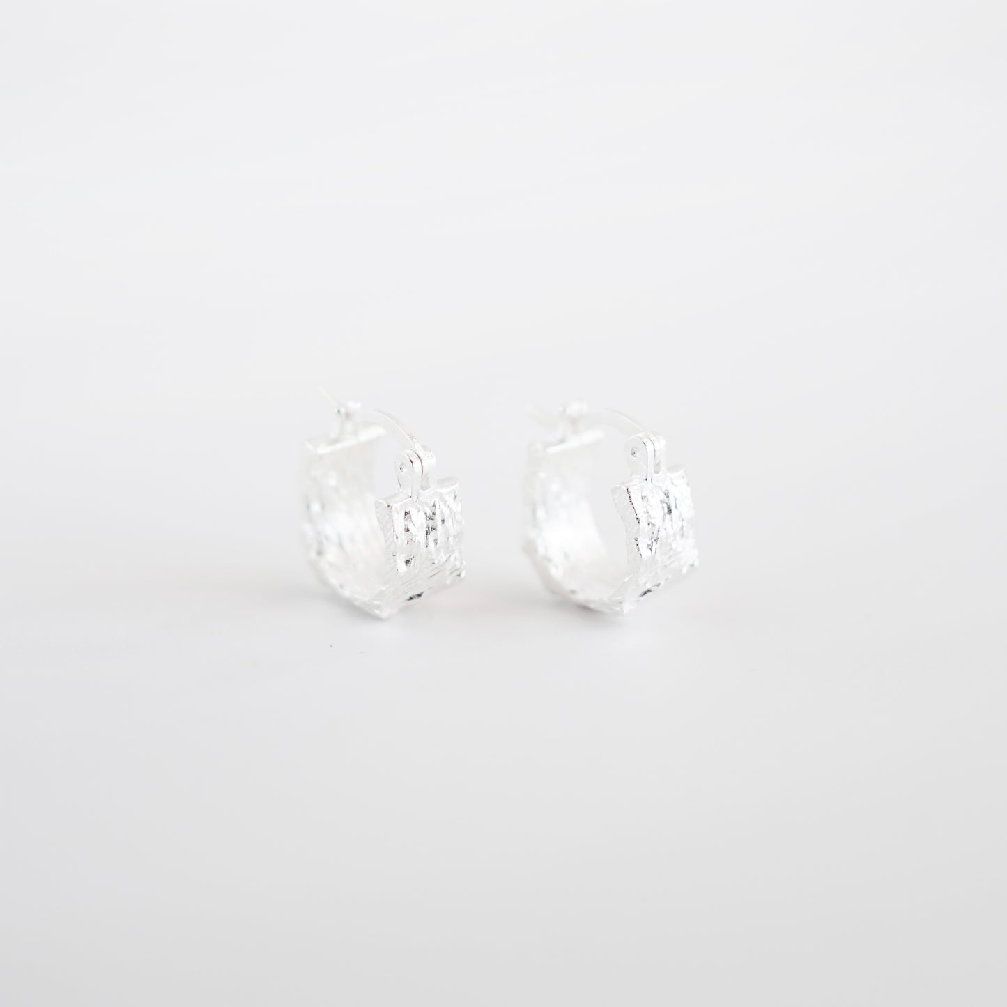 Venus Textured Hoop Earrings