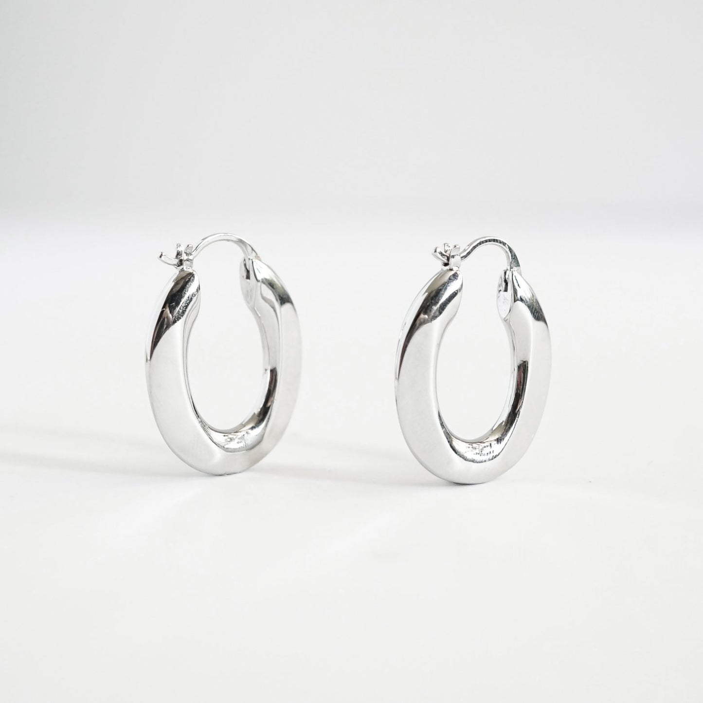 Ellipse Hoop Earrings