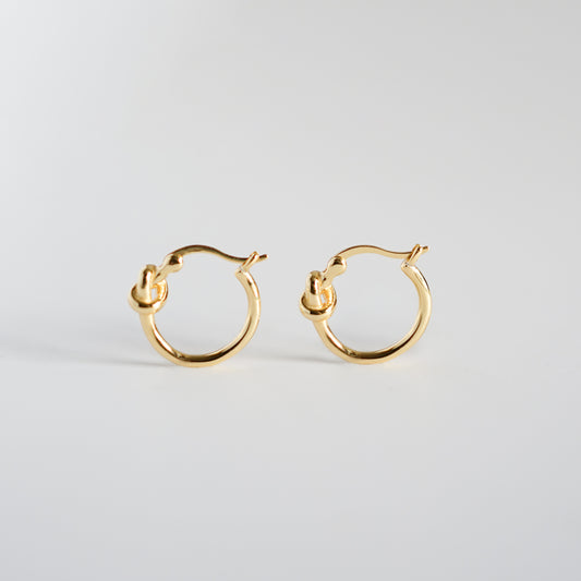 Promise Knot Hoop Earrings