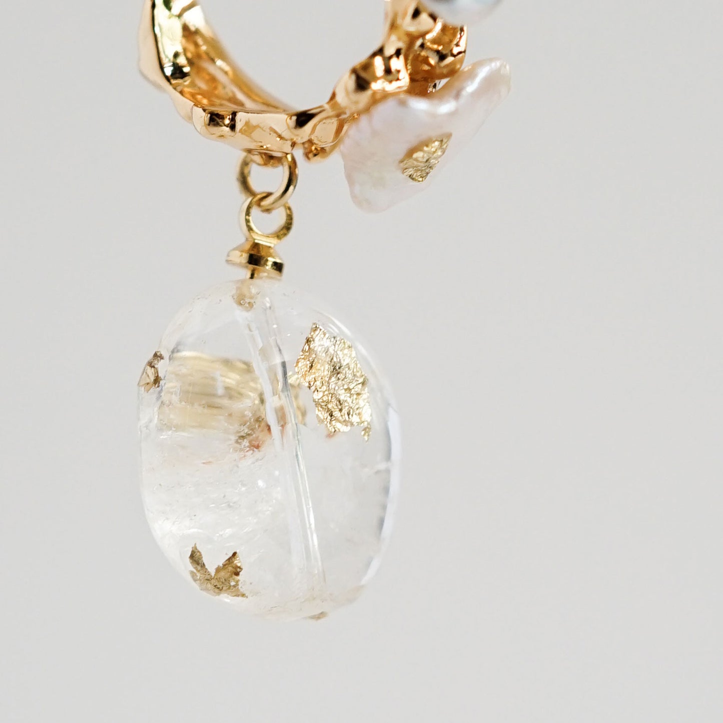 Dara Pearl Hoop Earrings
