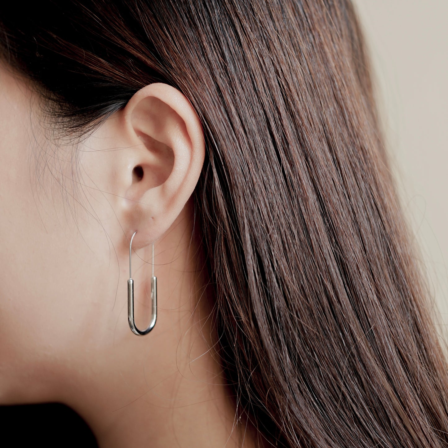 Ovate Hoop Earrings