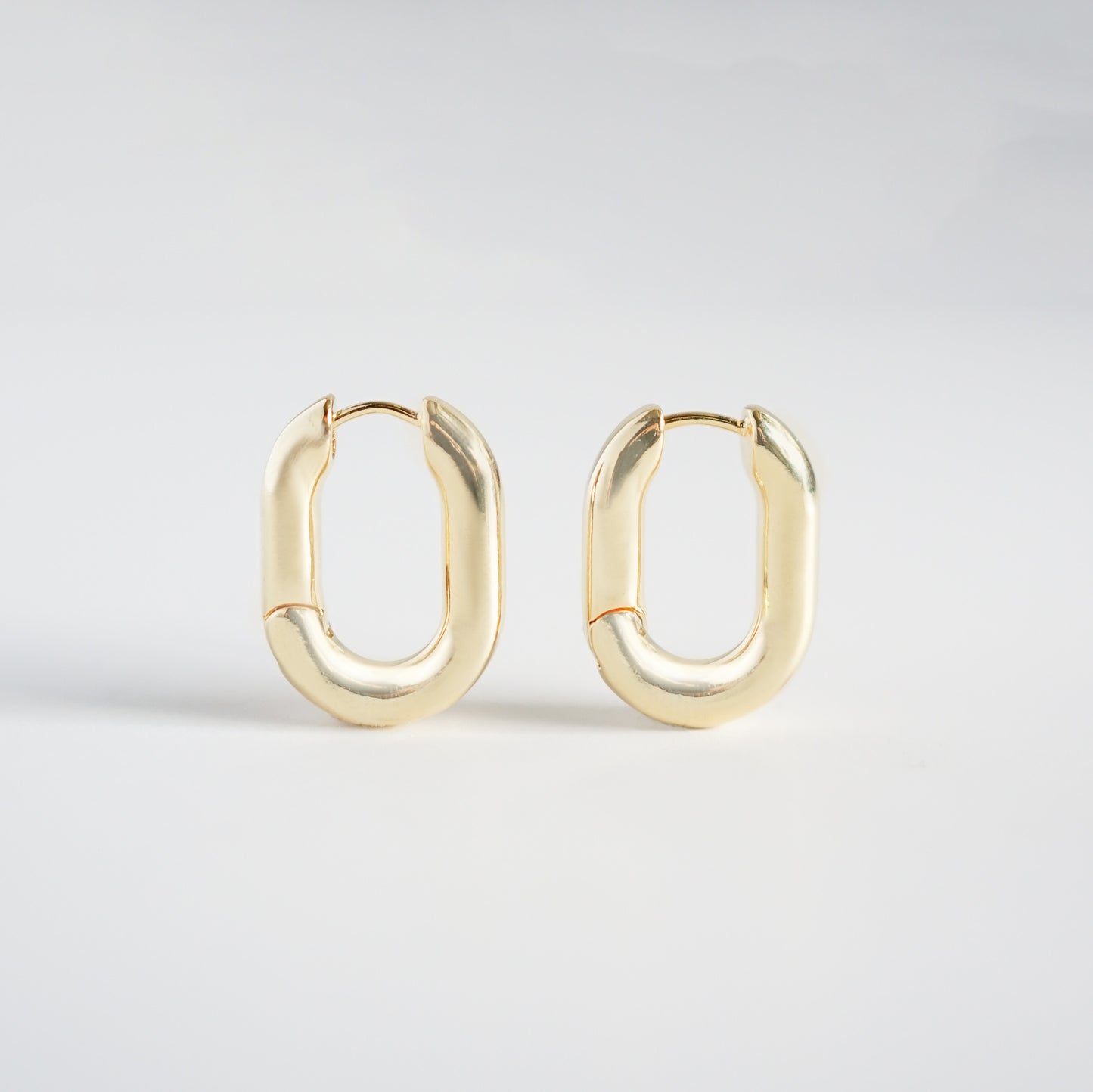 Bold Rectangular Hoop Earrings