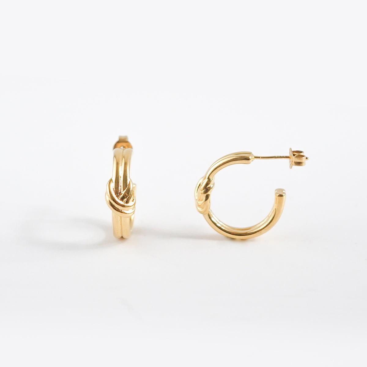 Leora Knot Hoop Earrings