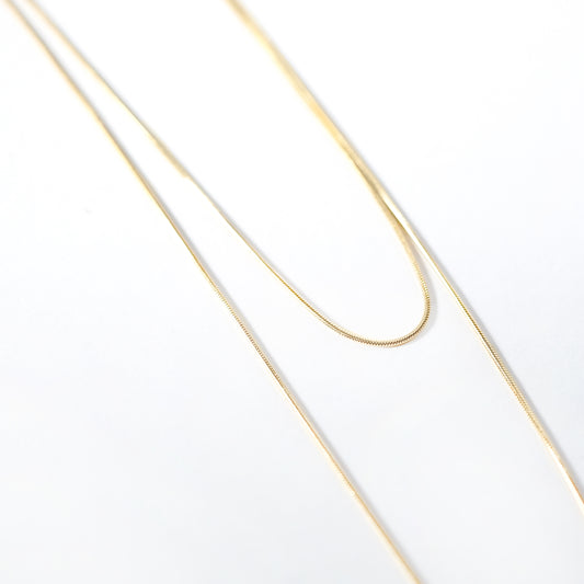 Ava Snake Chain Necklace (39 / 51 cm)
