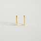 Mini Rectangular Hoop Earrings