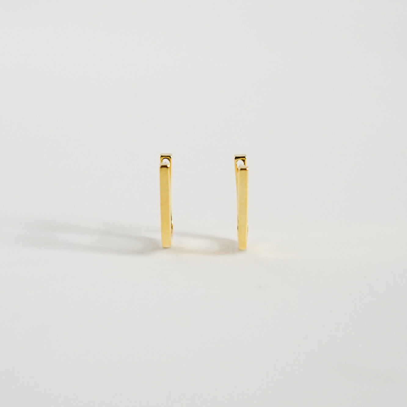 Mini Rectangular Hoop Earrings