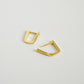 Mini Rectangular Hoop Earrings