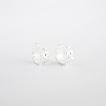 Venus Textured Hoop Earrings