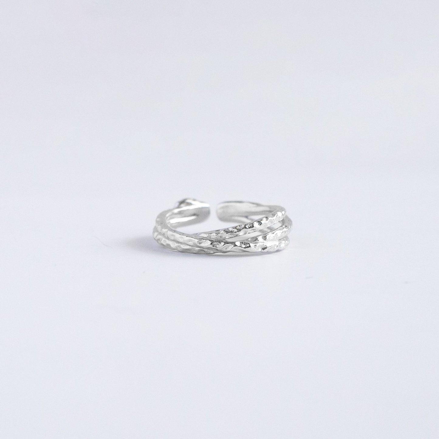Textured Multi Band Ring